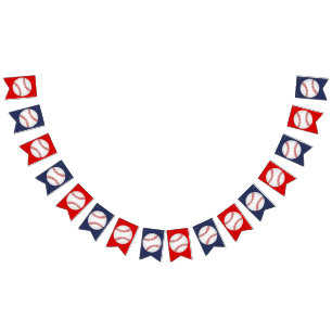 Baseball Party Bunting Flags