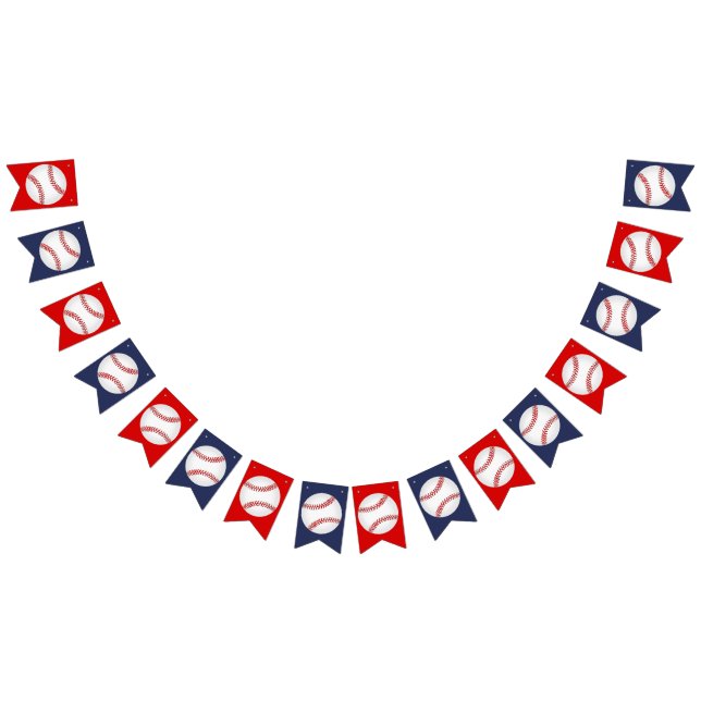 Baseball Party Bunting Flags (All)