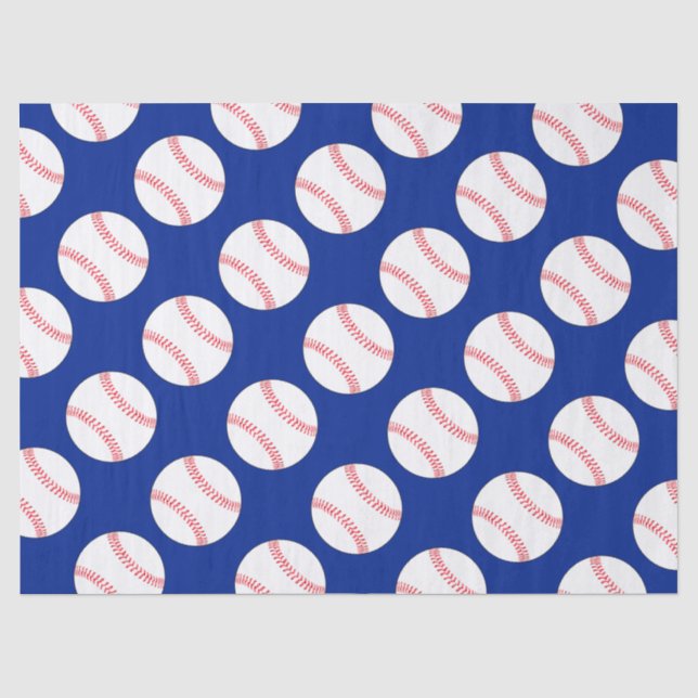Baseball Party Custom Colour Sports Tissue Paper (Front)