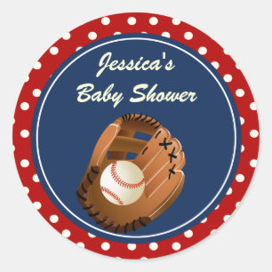 Baseball Party Favour Stickers