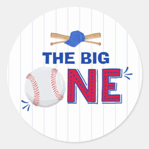Baseball Party Favour Tag Baseball Sticker Seal