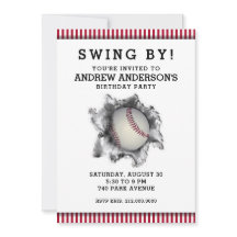 Baseball Party Invitation
