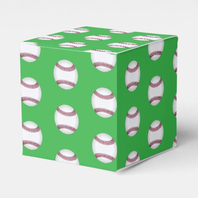 Baseball Party Treat Favour Box (Front Side)