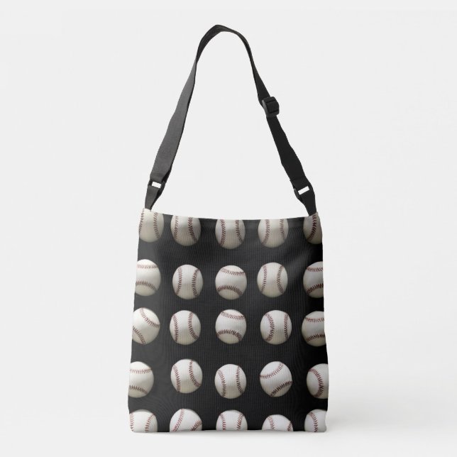 Baseball Pattern Crossbody Bag (Back)