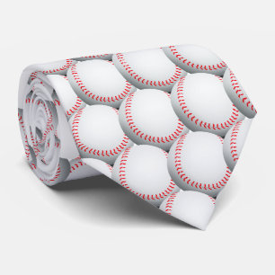 Baseball Pattern   Sports Gift Tie