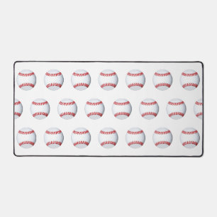 Baseball Pattern Sports Theme Desk Mat
