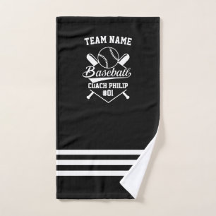 Baseball Personalized Coach, Team Mom Hand Towel