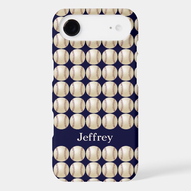 Baseball, Personalized Name, Blue (Back)