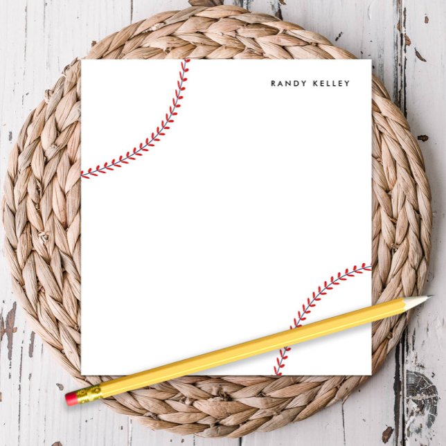 Baseball Personalized Notepad (Creator Uploaded)