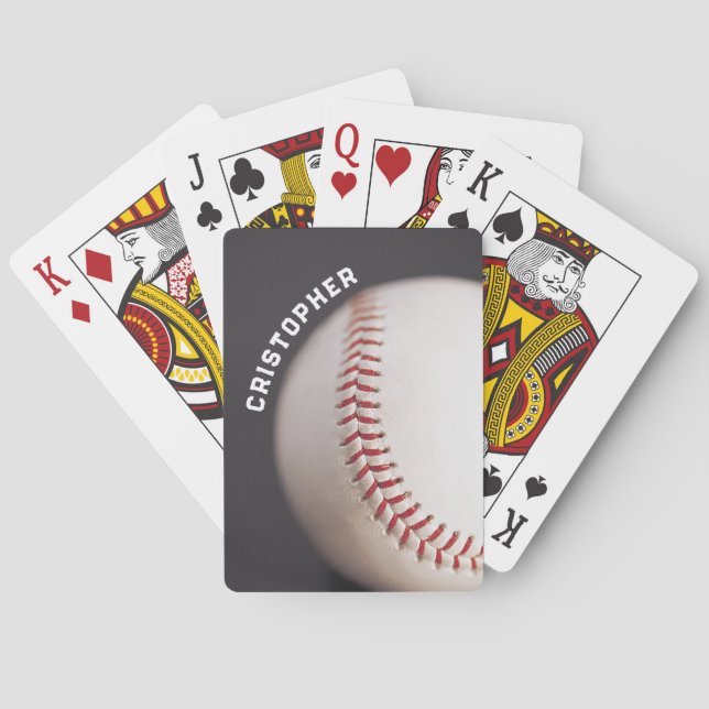 Baseball Personalized Playing Cards (Back)