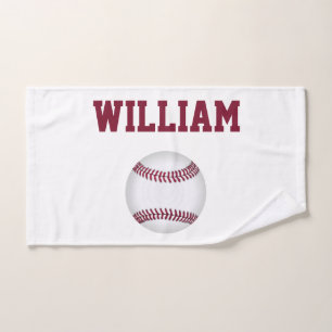 Baseball Personalized Sports Hand Towel