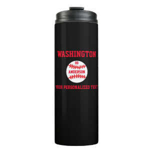 Baseball Personalized Thermal Tumbler