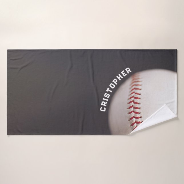 Baseball personnalisé (Serviette de bain)