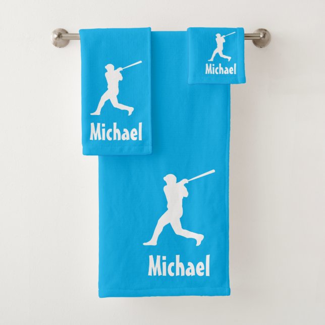 Baseball personnalisé Sports bleu et blanc (En situation)