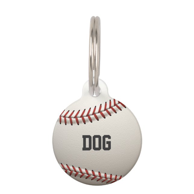 Baseball Pet Tag (Front)