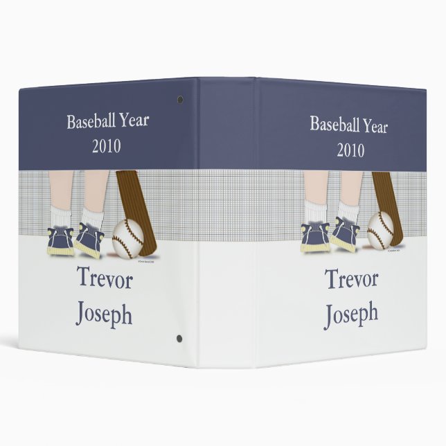 Baseball Photo Book Personalized Binder (Background)