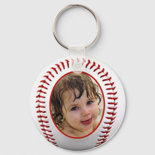Baseball Photo Frame Template Keychain
