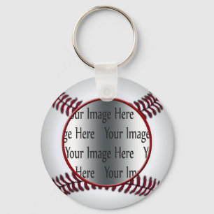baseball photo keychain