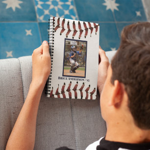 Baseball Photos Clean White VERTICAL Notebook