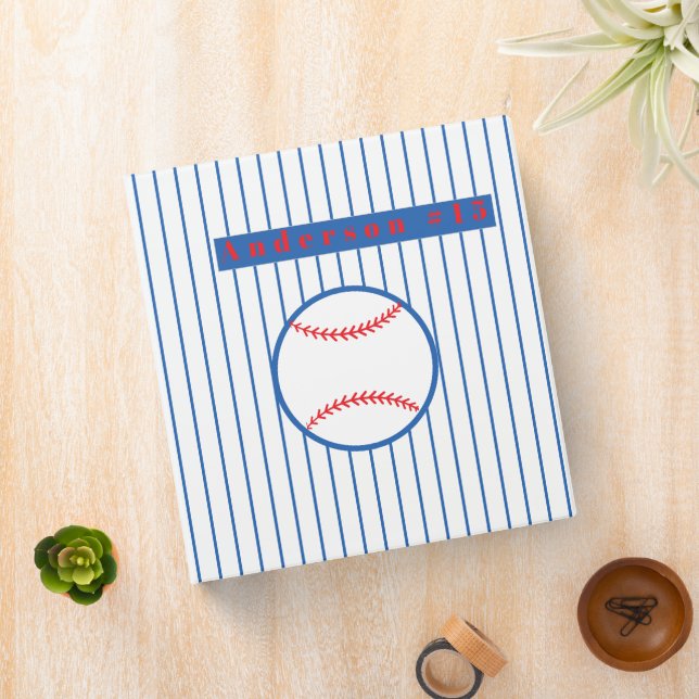 Baseball Photos Rustic Memory Scrapbook Binder (In Situ)
