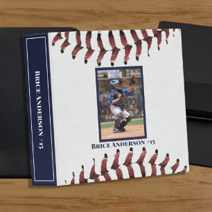 Baseball Photos Rustic Scrapbook VERTICAL Binder