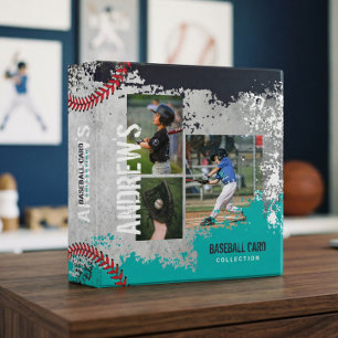 Baseball Photos Scrapbook Grunge Baseball Card Binder
