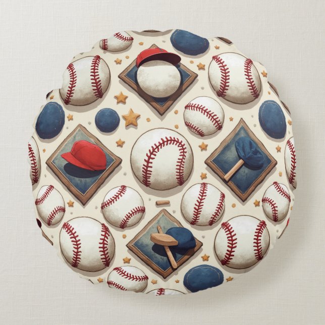 baseball pillow cushion (Front)