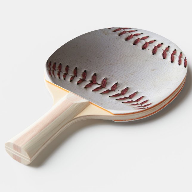 Baseball Ping Pong Paddle (Front Angle)