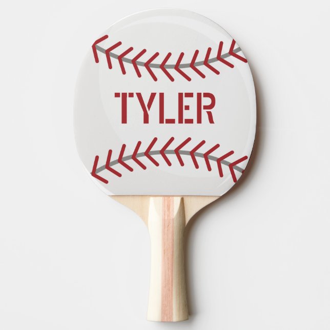 Baseball Ping Pong Personalize Paddle (Front)