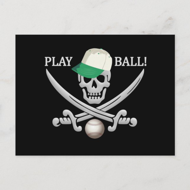 Baseball Pirate postcard (Front)