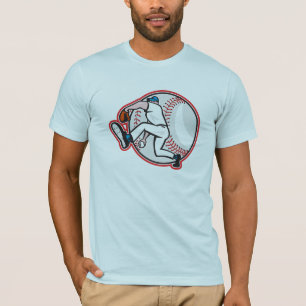 Baseball Pitcher Mens T-Shirt