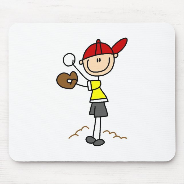 Baseball Pitcher Mousepad (Front)