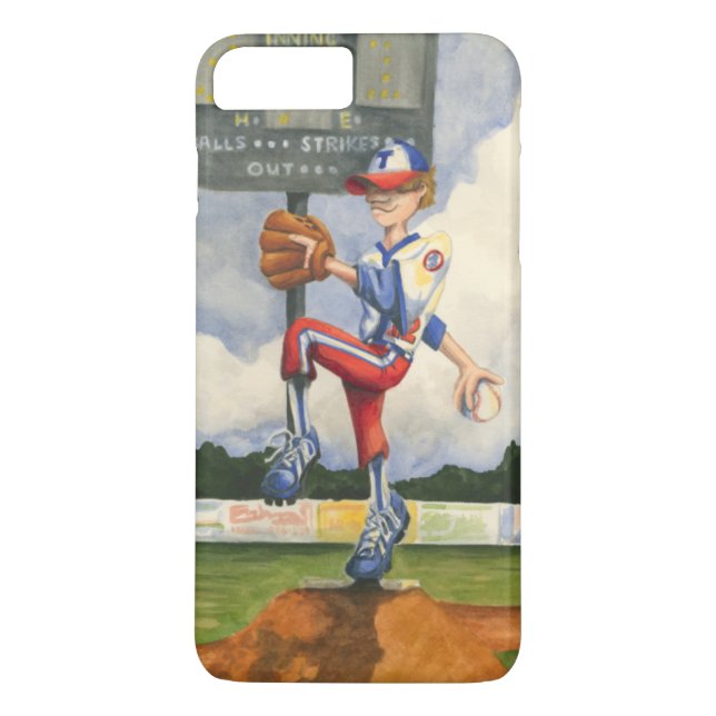 Baseball Pitcher on Mound by Jay Throckmorton Case-Mate iPhone Case (Back)