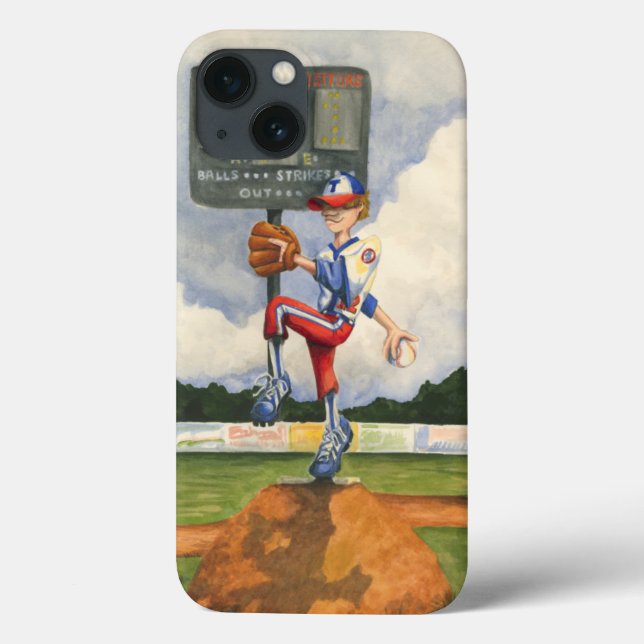 Baseball Pitcher on Mound by Jay Throckmorton Case-Mate iPhone Case (Back)