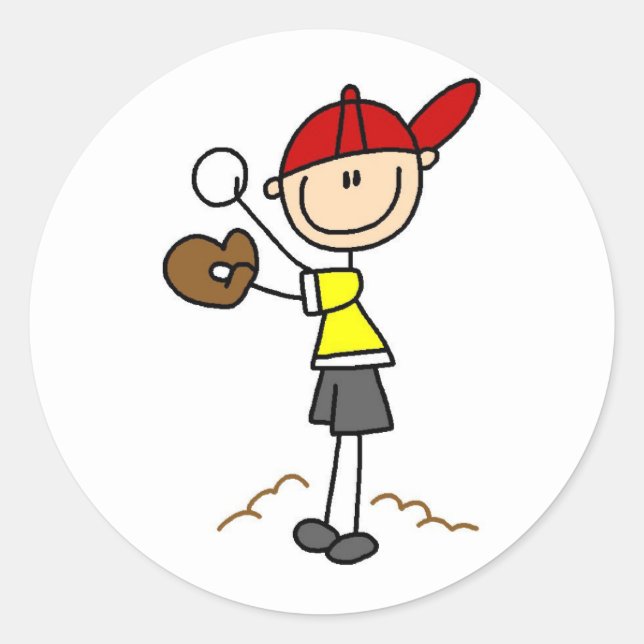 Baseball Pitcher Sticker (Front)