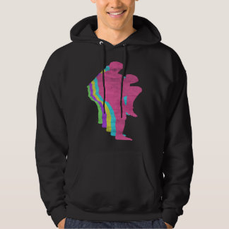 Baseball Pitcher Throw Player 80s Colors 1980s Hoodie
