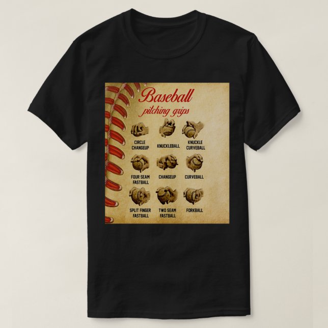 Baseball Pitching Grips Son vintage T-Shirt (Design Front)