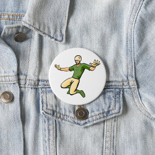 Baseball Player 3 Inch Round Button