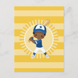 Baseball Player - African American Boy Postcard