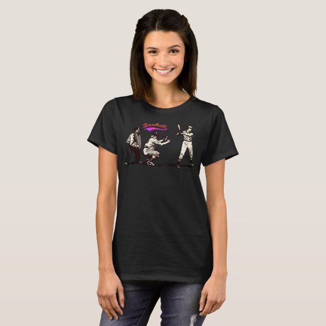 Baseball Player at Bat T-Shirt (Front Full)
