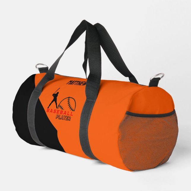 Baseball Player, Birthday Gift, Team Duffle Bag (Right Corner)