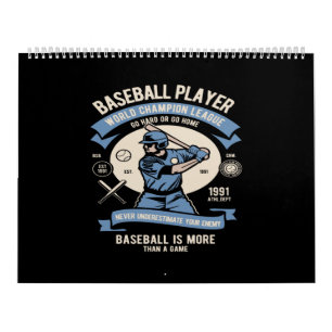 baseball player calendar
