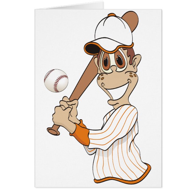 Baseball Player Cartoon (Front)