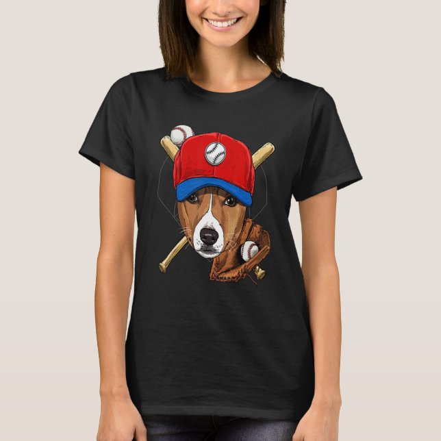 Baseball Player Coaches American Eskimo Pitcher Ca T-Shirt (Front)