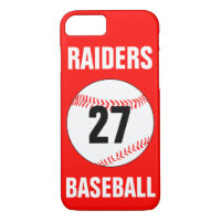 Baseball Player Custom Jersey Number & Colour Case