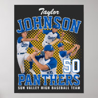 Baseball Player Custom Photo Retro Bootleg