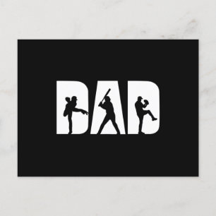 Baseball Player Dad Baseball Lovers Men Father Day Postcard