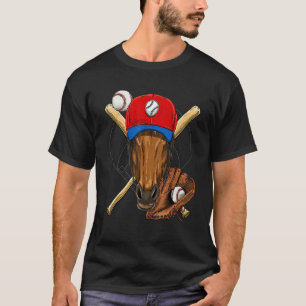 Baseball Player Horse  Pitcher Catcher Baseball Co T-Shirt