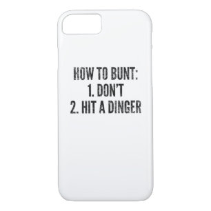 Baseball Player How To Bunt Funny Home Run Hitter Case-Mate iPhone Case