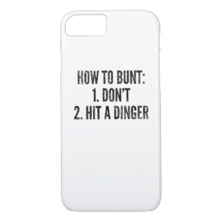 Baseball Player How To Bunt Funny Home Run Hitter Case-Mate iPhone Case